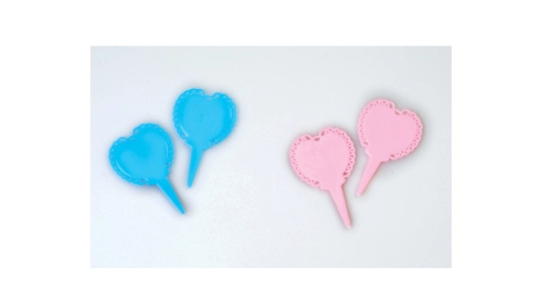 Ταμπελάκια σε σχήμα καρδιάς Ροζ